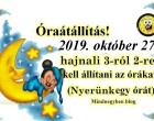 Óraátállítás 2019 – ekkor lesz idén- ne feledkezz meg róla!
