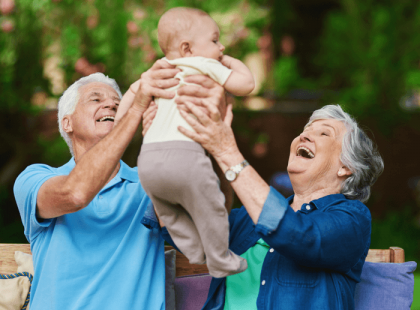 A nagyszülő az unoka boldogságának kulcsa