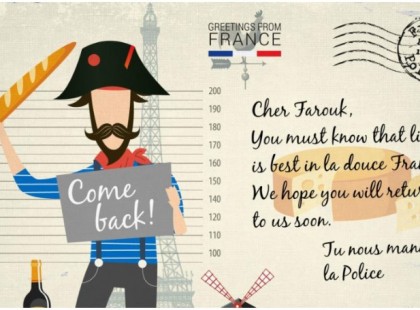 Képeslap a rendőrségtől körözött bűnözőknek