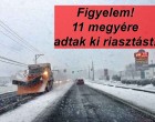 11 megyére adtak ki riasztást!Durva lesz a mai nap – Mutatjuk, hol vigyázzon