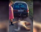 Köpködték, lökdösték a bíróságról távozó balotaszállási kutyakínzó asszonyt az állatvédők – videó