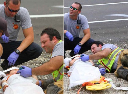 Trauma éri az autóbalesetben megsérült 4 éves kisfiút - a tűzoltó egy különleges videóval nyugtajta őt meg! Küldjünk sok szívecskét a tűzoltónak és a kisfiúnak <3