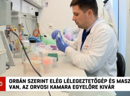 A miniszterelnök szerint van elég lélegeztetőgép és maszk