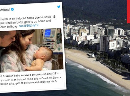 Ez a kisbaba 32 napig volt kómában, de túlélte a koronavírust