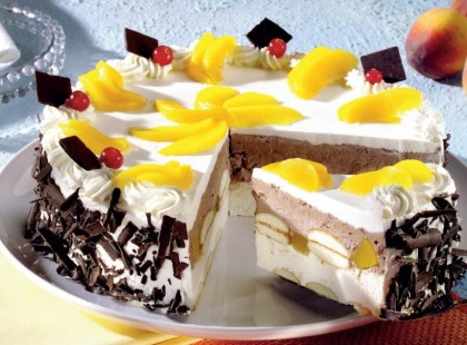 Sütés nélküli babapiskótás krémes, fenséges csokis barackos finomság, 10 perc alatt!