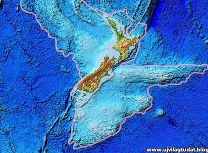 Világszenzáció!A legújabb térképek részletesen megmutatják a Csendes-óceán alatt eltűnt 8. kontinensnek számító Zélandia méretét és alakját