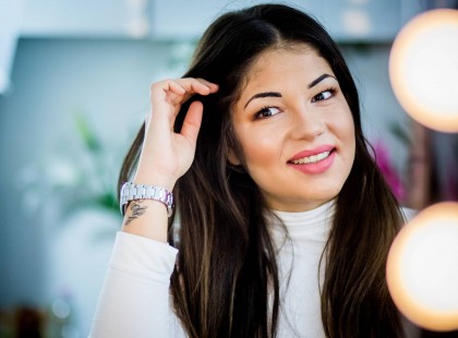 Kihullott Gáspár Evelin haja..