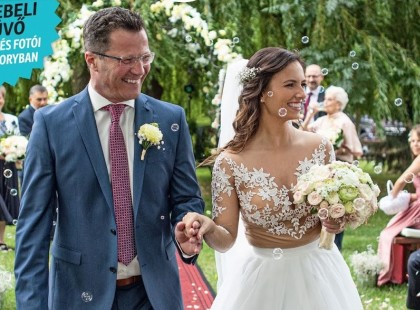 Összeházasodott Stohl András és párja Vica, ilyen gyönyörű menyasszony volt