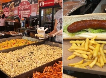 Balcsin ettünk tegnap, és ennyibe került ez a kis szál kolbász. Azt hittem, hogy álmodok!