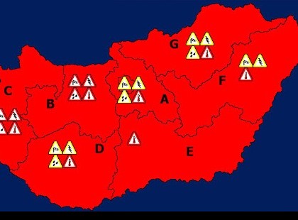 Ezekre a megyékre már kiadták a vészjelzést: Brutális felhőszakadás, zápor vár ránk ma