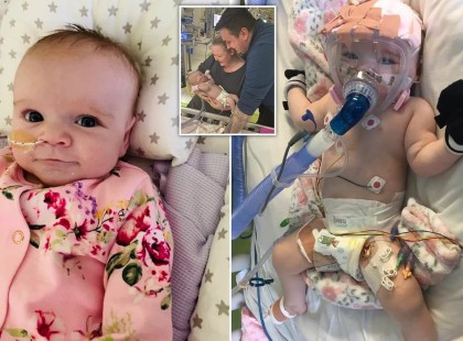 A kislányunk már az angyaloknak mosolyog..