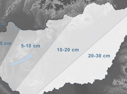Havazás, hózápor érkezik! Itt már intenzíven, nagy mennyiségű hó esik !Több helyen megbénulhatnak az utak!