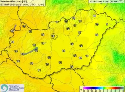 Ennyi volt a tél. Jövőhéten plusz 15 fok fok, és tavaszias idő várható