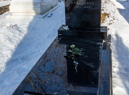 Ma Koós János sírjánál jártunk. Ez a látvány fogadott minket..