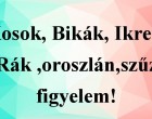 Kosok, Bikák, Ikrek,Rák ,oroszlán,szűz figyelem! Mai horoszkóp (szombat)