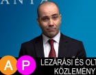 Lezárási és oltási közlemény!
