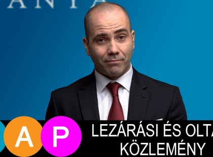 Lezárási és oltási közlemény!
