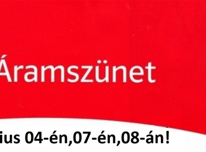 ÁRAM nélkül maradhat Ön is június 04-én,07-én,08-án! Az alábbi teleüléseken korszerűsítést VÉGEZ az áramszolgáltató – itt készüljön áramszünetre :  