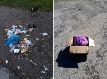 Postán kapta vissza az erdő szélén eldobott szemetét egy nő – Ilyen amikor a karma visszavág