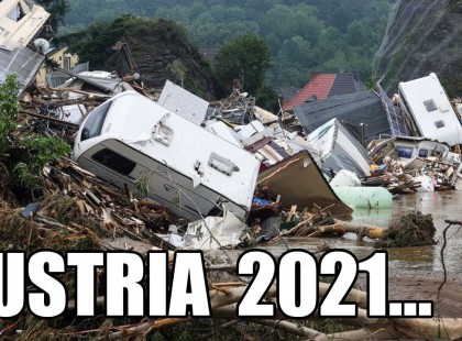 Apokalipszis Ausztriában! Salzburg elpusztult! Az áradás elmosta házakat, autókat és embereket!