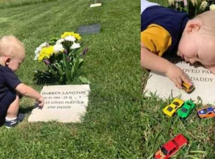 Megszakad a szív: így kéri a 2 éves kisfiú elhunyt édesapját, hogy játsszon vele! (VIDEÓ)