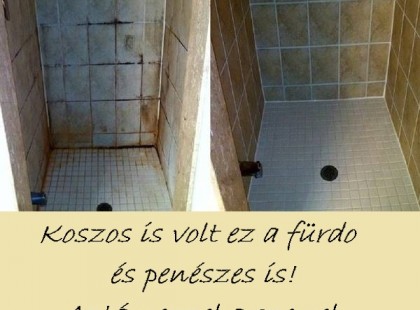 Koszos is volt ez a fürdő és penészes is! Aztán ezzel a szerrel újjá varázsoltam! 10-szer erősebb mint a klór! Így tisztítsd meg a fürdőszobádat pillanatok alatt!