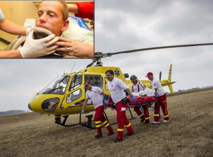 Drámai hír !ISchobert Norbit azonnal mentőhelikopterrel kórházba vitték !