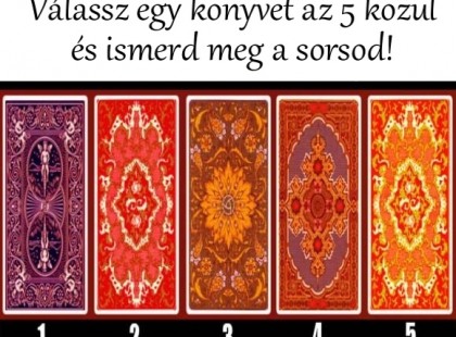 Válassz egy könyvet az 5 közül és ismerd meg a sorsod!