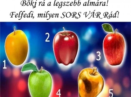 Bökj rá a legszebb almára!Felfedi, milyen SORS VÁR Rád!