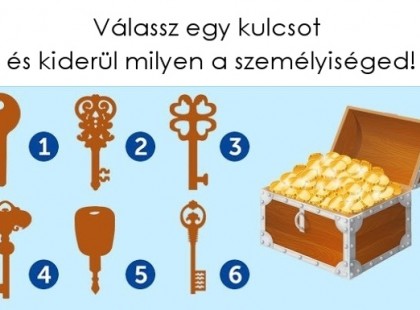 Válassz egy kulcsot és kiderül milyen a személyiséged!