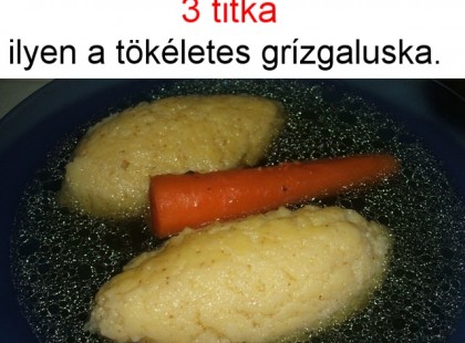 A tökéletes grízgaluska 3 titka!Könnyű, de mégsem esik szét, olvad a szájban, nem ágyúgolyó, ilyen a tökéletes grízgaluska.