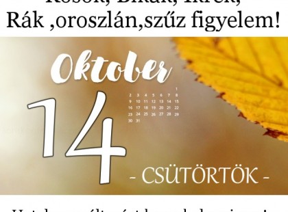 Kosok, Bikák, Ikrek,Rák ,oroszlán,szűz figyelem hatalmas változást hoz a holnapi nap!Holnapi horoszkóp(CSÜTÖRTÖK)