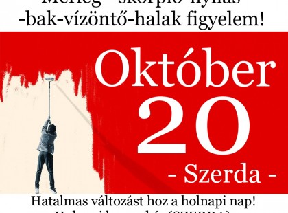 Mérleg - skorpió-nyilas -bak-vízöntő-halak figyelem!Hatalmas változást hoz a holnapi nap!Holnapi horoszkóp (SZERDA)