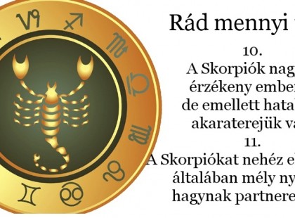 20 érdekesség a Skorpió jegyében születettekről