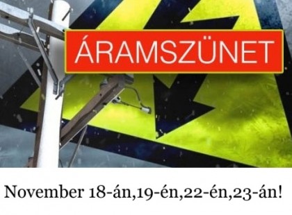 SÜRGŐS KÖZLEMÉNY! SÜRGŐS!! SZERDAI NAPON 250 HELYEN!!! reggel 7-től 17 óráig áramszünet várható az alábbi településeken! – ITT AZ ORSZÁGOS LISTA A TELEPÜLÉSEKRŐL >>>>>