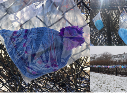 Sorban lógnak a gyereksapkák az öreg néni kerítéséről. Az oka szívszorító