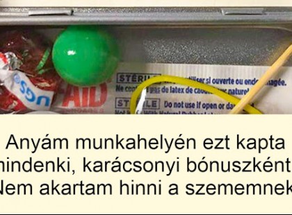 Anyukám munkahelyén mindenki ezt kapta karácsonyi bónuszként... hát nem akartam hinni a szememnek, mikor megmutatta!