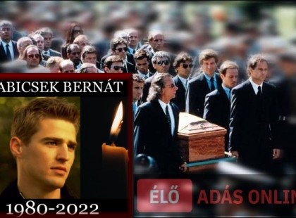 Elkezdődött a temetés – ezekben a percekben helyezik végső nyugalomra Babicsek Bernátot – videó