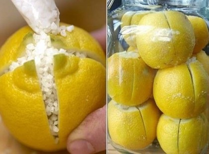 Vágd be 4 oldalán a citromot, majd tégy közé tengeri sót. Zseniális ötlet, kár, hogy sokan nem ismerik!