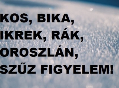 Bika,Oroszlán,Rák,Kos,Szűz,Ikrek: sokaknak tartogat nagy meglepetést a január 17-23-i hét