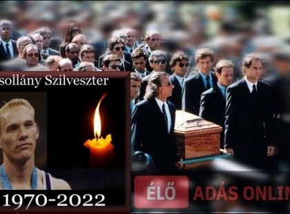 Elkezdődött  – ezekben a percekben búcsúztatják  Csollány Szilvesztert– videó