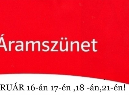 SÜRGŐS KÖZLEMÉNY! SÜRGŐS!! SZERDAI NAPON 180 HELYEN!!! reggel 8-től 16 óráig áramszünet várható az alábbi településeken! – ITT AZ ORSZÁGOS LISTA A TELEPÜLÉSEKRŐL >>>>>