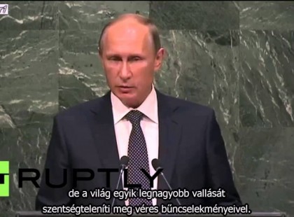 Felfogtátok, hogy mit tettetek? – Putyin beszéde az ENSZ gyűlésen