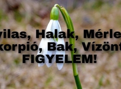 Nyilas, Halak, Mérleg, Skorpió, Bak, Vízöntő! Nem semmi fordulatokat hoz a február 20-i hétvége!