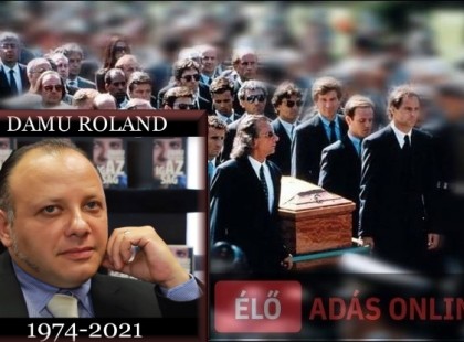 Elkezdődött a temetés – ezekben a percekben helyezik végső nyugalomra Damu Rolandot – videó