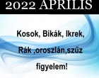 Megérkezett a nagy 2022-es áprilisi horoszkóp: Kos-Bika-Ikrek-Rák-Oroszlán-Szűz!Április a várakozásokhoz képest kifejezetten sikeres időszaknak ígérkezik.