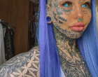 Sírva fakadt a széttetovált arcú modell lány, amikor meglátta az arcát tetoválások nélkül