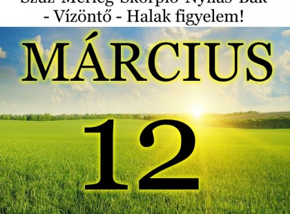 Kos - Bika - Ikrek-Rák-Oroszlán-Szűz-Mérleg-Skorpió-Nyilas-Bak - Vízöntő - Halak figyelem!Hatalmas változást hoz a holnapi nap!Holnapi horoszkóp (SZOMBAT)