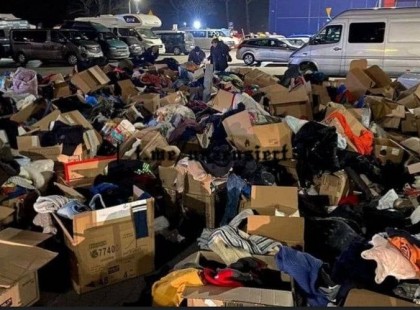 Kezdem azt hinni, hogy tök felesleges segélyszállítmányokat összerakni, ha így végzik az adományok...