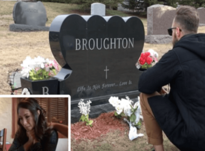 A lány 12 éve elvesztette az apját. Mindenki tágra nyílt szemmel nézte, ki térdelt le az apa sírjánál!